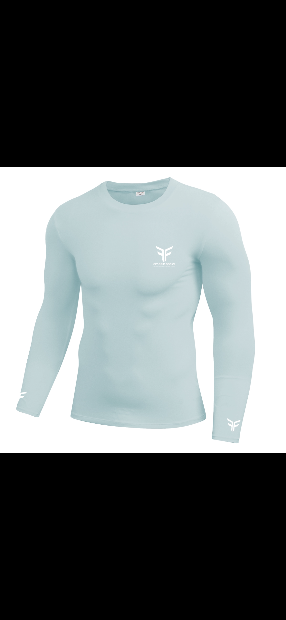 Baby blue compression top