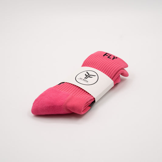 Pink Fly Crew Sock