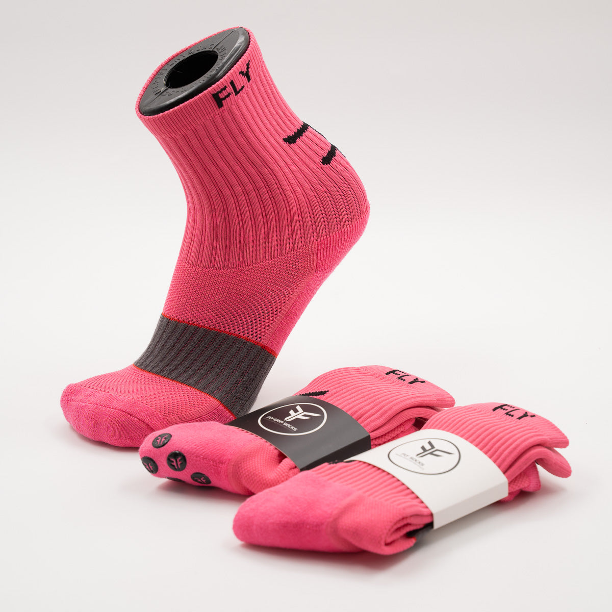 Pink Fly Crew Sock