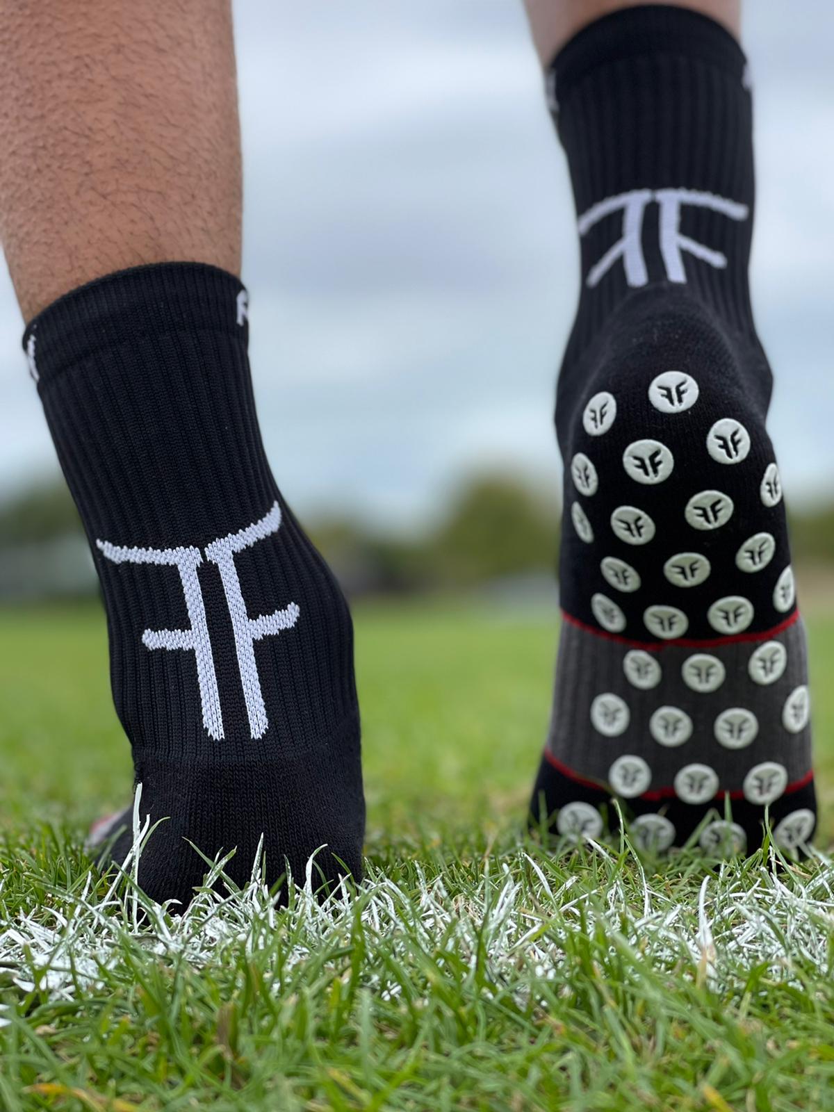 Black Fly Grip Socks