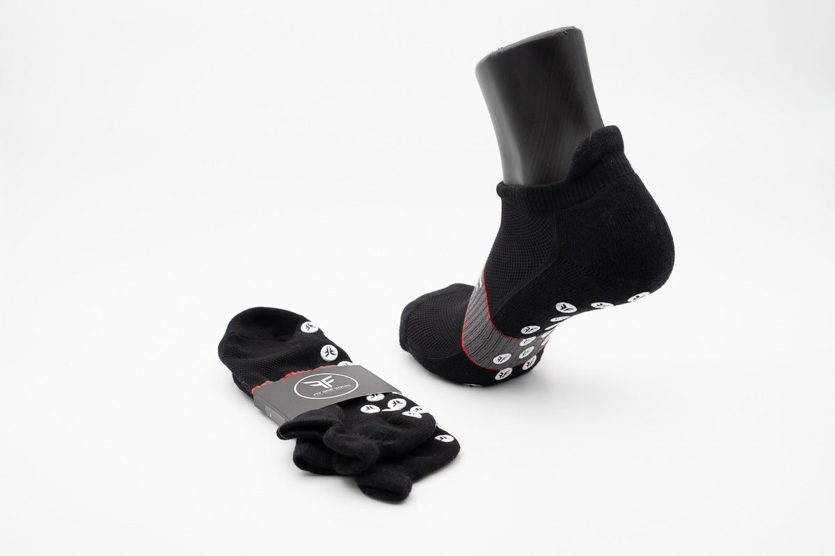 Black Fly Grip Ankle Socks