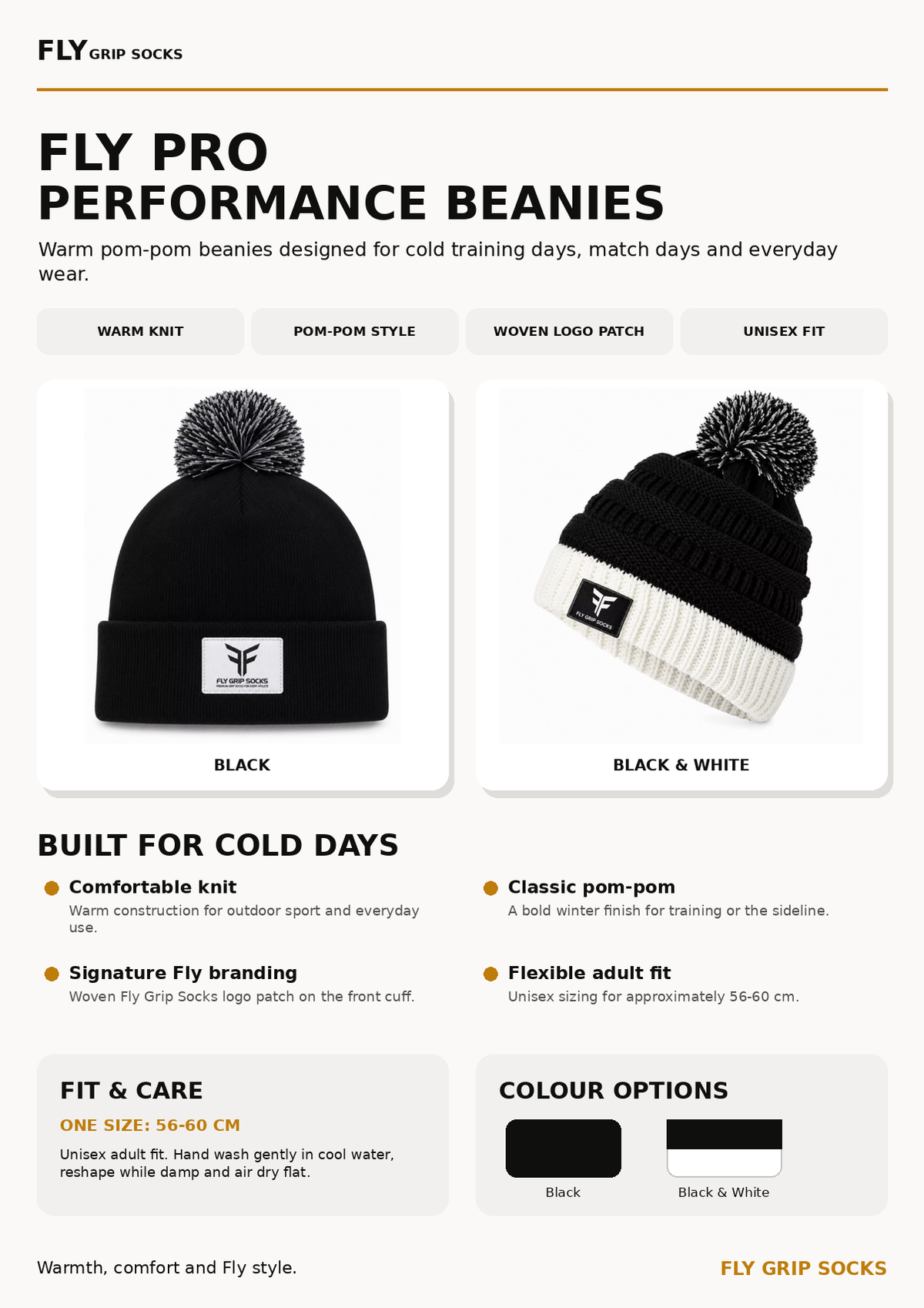 Fly Pro beanie black