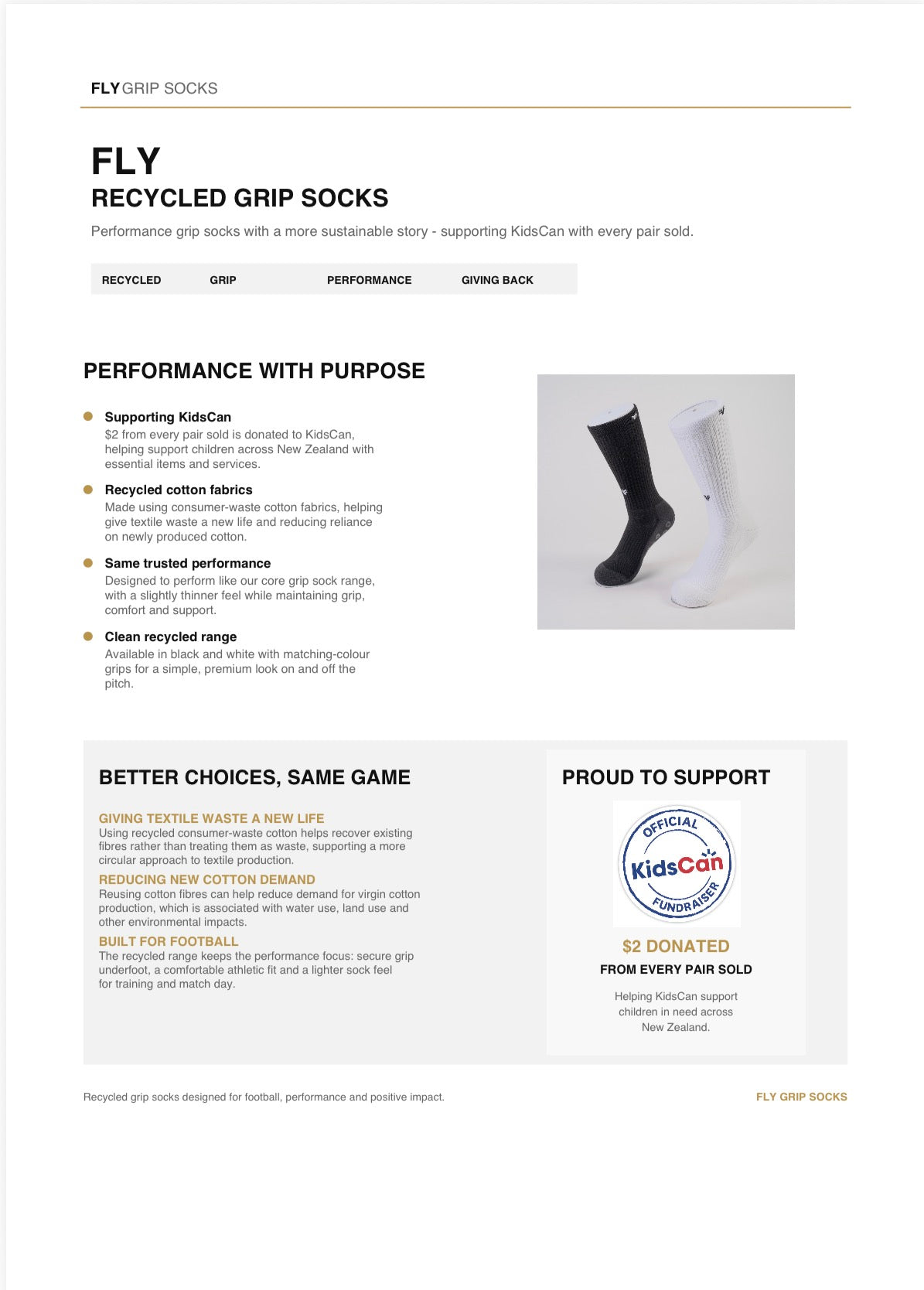 Fly Grip Socks 2.0 (recycled)