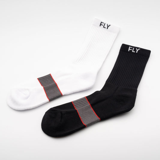 White Fly Plain sports sock